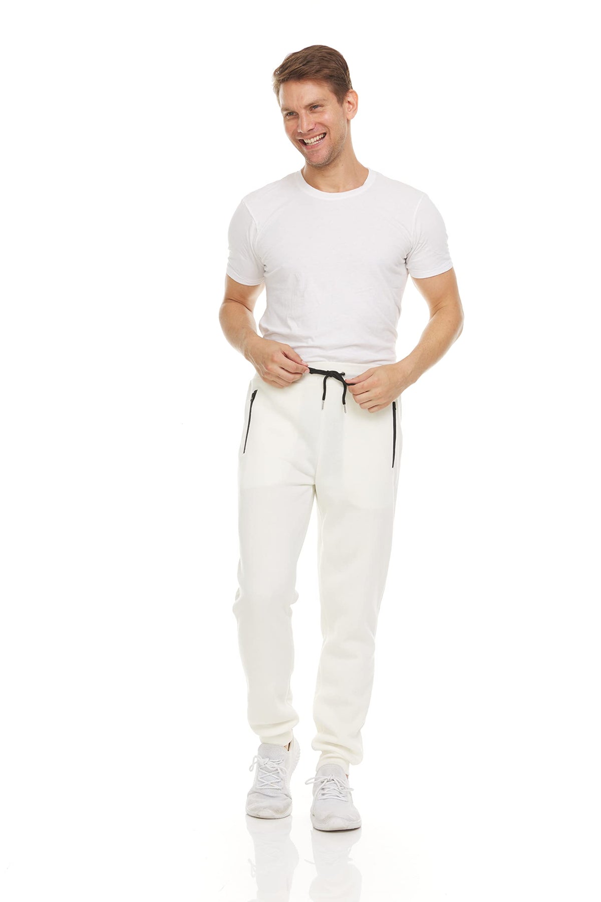 PURE CHAMP Mens Sweatpants 3 Pack Fleece Active Athletic Workout Jogger Sweatpants for Men with Zipper Pocket Size S-3XL
